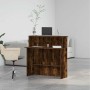 Mostrador de recepción roble ahumado 100x50x103,5 cm de , Escritorios - Ref: Foro24-859028, Precio: 116,28 €, Descuento: %