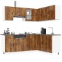 Mueble cocina Porto roble ahumado 11 pzas madera contrachapada de , Armarios de cocina - Ref: Foro24-3314966, Precio: 688,70 ...