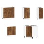 Mueble cocina Porto roble ahumado 11 pzas madera contrachapada de , Armarios de cocina - Ref: Foro24-3314966, Precio: 688,70 ...