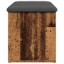 Banco almacenaje madera de ingeniería madera vieja 102x42x45 cm de , Bancos para recibidores y almacenamiento - Ref: Foro24-8...