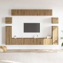 Mueble para TV de pared madera contrachapada artesanal 8 piezas de , Muebles TV - Ref: Foro24-3329148, Precio: 388,30 €, Desc...