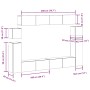 Mueble para TV de pared madera contrachapada artesanal 8 piezas de , Muebles TV - Ref: Foro24-3329148, Precio: 388,30 €, Desc...
