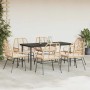 Juego de comedor de jardín 7 pzas con cojines ratán PE marrón de , Conjuntos de jardín - Ref: Foro24-3334461, Precio: 489,00 ...