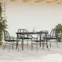 Juego de comedor jardín 5 piezas ratán sintético vidrio negro de , Conjuntos de jardín - Ref: Foro24-3334437, Precio: 329,40 ...
