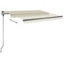 Toldo de pie retráctil manual crema 350x250 cm de vidaXL, Toldos - Ref: Foro24-3069717, Precio: 349,40 €, Descuento: %