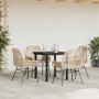 Juego de comedor jardín 5 piezas cojines ratán sintético marrón de , Conjuntos de jardín - Ref: Foro24-3334570, Precio: 338,0...