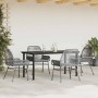 Juego comedor jardín 5 pzas cojines ratán sintético vidrio gris de , Conjuntos de jardín - Ref: Foro24-3334579, Precio: 362,2...