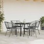 Juego de comedor jardín 5 piezas cojines ratán sintético negro de , Conjuntos de jardín - Ref: Foro24-3334598, Precio: 260,59...