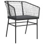 Set de comedor de jardín 7 piezas cojines ratán sintético negro de , Conjuntos de jardín - Ref: Foro24-3334601, Precio: 389,1...