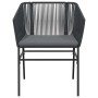 Set de comedor de jardín 7 piezas cojines ratán sintético negro de , Conjuntos de jardín - Ref: Foro24-3334615, Precio: 526,2...