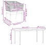Juego de comedor de jardín 7 pzas con cojines ratán PE marrón de , Conjuntos de jardín - Ref: Foro24-3334622, Precio: 522,80 ...