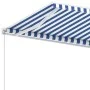 Toldo de pie retráctil manual azul y blanco 600x300 cm de vidaXL, Toldos - Ref: Foro24-3069596, Precio: 643,70 €, Descuento: %