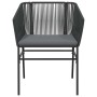 Set comedor jardín 3 pzas cojines ratán sintético vidrio negro de , Conjuntos de jardín - Ref: Foro24-3334513, Precio: 239,04...