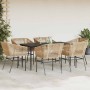 Juego de comedor de jardín 7 pzas con cojines ratán PE marrón de , Conjuntos de jardín - Ref: Foro24-3334524, Precio: 533,86 ...