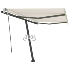 Toldo de pie retráctil manual crema 300x250 cm de vidaXL, Toldos - Ref: Foro24-3069697, Precio: 367,89 €, Descuento: %