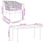 Juego comedor jardín 5 pzas cojines ratán sintético vidrio gris de , Conjuntos de jardín - Ref: Foro24-3334530, Precio: 422,9...