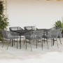 Juego comedor jardín 7 pzas cojines ratán sintético vidrio gris de , Conjuntos de jardín - Ref: Foro24-3334532, Precio: 635,5...