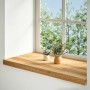 Alféizares de ventana 2 uds madera maciza roble marrón claro de , Marcos de ventanas - Ref: Foro24-4009157, Precio: 88,34 €, ...