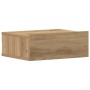 Mesita de noche flotante madera roble artesanal 40x32x15 cm de , Mesitas de noche - Ref: Foro24-861121, Precio: 41,75 €, Desc...