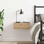 Mesita de noche flotante madera roble artesanal 40x32x15 cm de , Mesitas de noche - Ref: Foro24-861121, Precio: 41,75 €, Desc...