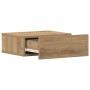 Mesita de noche flotante madera roble artesanal 40x32x15 cm de , Mesitas de noche - Ref: Foro24-861121, Precio: 41,75 €, Desc...