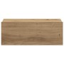 Mesita de noche flotante madera roble artesanal 40x32x15 cm de , Mesitas de noche - Ref: Foro24-861121, Precio: 41,75 €, Desc...