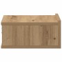 Mesita de noche flotante madera roble artesanal 40x32x15 cm de , Mesitas de noche - Ref: Foro24-861121, Precio: 41,75 €, Desc...