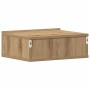Mesita de noche flotante madera roble artesanal 40x32x15 cm de , Mesitas de noche - Ref: Foro24-861121, Precio: 41,75 €, Desc...