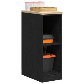 Armario de almacenamiento para garaje negro 30x51x85 cm de , Armarios industriales - Ref: Foro24-860527, Precio: 41,83 €, Des...