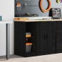 Armario de almacenamiento para garaje negro 30x51x85 cm de , Armarios industriales - Ref: Foro24-860527, Precio: 41,83 €, Des...