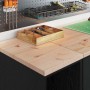 Armario de almacenamiento para garaje negro 30x51x85 cm de , Armarios industriales - Ref: Foro24-860527, Precio: 41,83 €, Des...