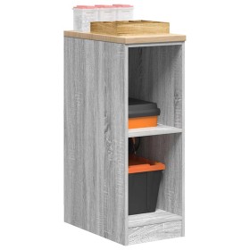 Armario de garaje de madera maciza pino gris Sonoma 30x51x85 cm de , Armarios industriales - Ref: Foro24-860531, Precio: 49,0...