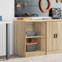 Armario de almacenamiento para garaje Roble Sonoma 60x51x85 cm de , Armarios industriales - Ref: Foro24-860546, Precio: 66,27...