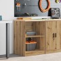 Armario de almacenamiento para garaje Roble Artesano 60x51x85cm de , Armarios industriales - Ref: Foro24-860552, Precio: 66,2...