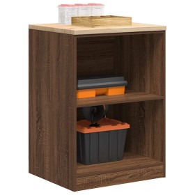 Armario de almacenamiento para garaje roble marrón 60x51x85 cm de , Armarios industriales - Ref: Foro24-860550, Precio: 69,31...