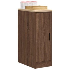 Armario de almacenamiento para garaje roble marrón 30x51x85 cm de , Armarios industriales - Ref: Foro24-860559, Precio: 54,29...