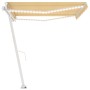 Toldo manual retráctil con LED amarillo y blanco 400x350 cm de vidaXL, Toldos - Ref: Foro24-3069623, Precio: 513,45 €, Descue...