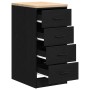 Armario de almacenamiento para garaje negro 40x51x85 cm de , Armarios industriales - Ref: Foro24-860590, Precio: 84,18 €, Des...