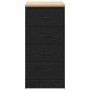 Armario de almacenamiento para garaje negro 40x51x85 cm de , Armarios industriales - Ref: Foro24-860590, Precio: 84,18 €, Des...