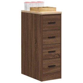 Armario de almacenamiento para garaje roble marrón 30x51x85 cm de , Armarios industriales - Ref: Foro24-860586, Precio: 70,79...