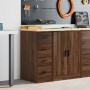 Armario de almacenamiento para garaje roble marrón 30x51x85 cm de , Armarios industriales - Ref: Foro24-860586, Precio: 70,79...