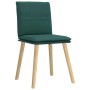 Sillas de comedor 6 unidades tela verde oscuro de , Sillas de comedor - Ref: Foro24-3315630, Precio: 314,55 €, Descuento: %