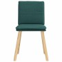 Sillas de comedor 6 unidades tela verde oscuro de , Sillas de comedor - Ref: Foro24-3315630, Precio: 314,55 €, Descuento: %