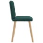 Sillas de comedor 6 unidades tela verde oscuro de , Sillas de comedor - Ref: Foro24-3315630, Precio: 314,55 €, Descuento: %