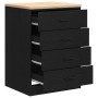 Armario de almacenamiento para garaje negro 60x51x85 cm de , Armarios industriales - Ref: Foro24-860599, Precio: 117,94 €, De...