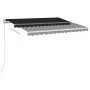 Toldo retráctil automático con postes gris antracita 3x2,5 m de vidaXL, Toldos - Ref: Foro24-3069909, Precio: 410,88 €, Descu...