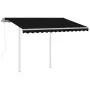 Toldo retráctil automático con postes gris antracita 3x2,5 m de vidaXL, Toldos - Ref: Foro24-3069909, Precio: 410,88 €, Descu...