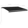 Toldo retráctil automático con postes gris antracita 3x2,5 m de vidaXL, Toldos - Ref: Foro24-3069909, Precio: 410,88 €, Descu...