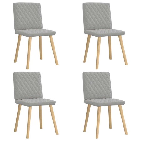 Sillas de comedor 4 uds tela gris nube de , Sillas de comedor - Ref: Foro24-3315230, Precio: 199,30 €, Descuento: %