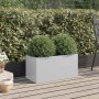 Jardinera de acero galvanizado plateado 62x30x29 cm de , Maceteros y jardineras - Ref: Foro24-841594, Precio: 39,54 €, Descue...